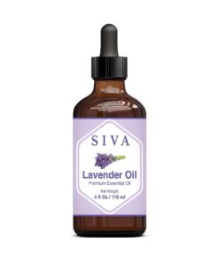 Siva Lavender Essential Oil 4oz (118ml) Premium Essential Oil with Dropper for Diffuser, Aromatherapy, Hair Care, Scalp Massage & Skin Care 4 Fl Oz (Pack of 1) 23 51TC00j3KTL