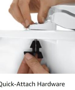 KOHLER K-4639-0 Cachet Quiet Close Toilet Seat, White, Round Non Ready Latch 45 51TF9zaZKpL