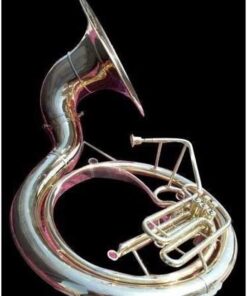 Alternative view of Queen Brass Sousaphone 25 Valve Big Tuba Made Of/Full Brass W/Bag Brass Finish Tubas Silver