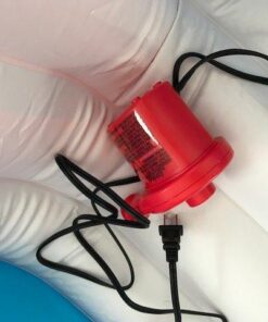 GoFloats Rapid Inflation Electric Air Pump (AC 110/120V) with Tote Bag and Raft Repair Kit 19 51TToC TU2L