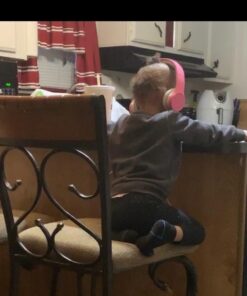 NENOS Children Kids Children's Volume Limited Headphones for Kids Foldable (Pink) Pink 32 51TUHKdCalL