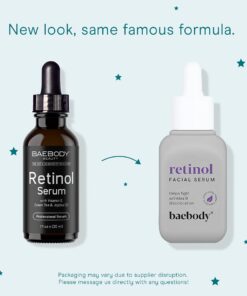 Baebody Critically Acclaimed Retinol Topical Facial Serum with Vitamin E, Hyaluronic Acid, Jojoba Oil, 1 Oz Retinol Serum 10 51TUOP1j1jL
