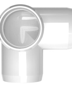 FORMUFIT 1-1/4" 3-Way PVC Elbow Furniture Grade Fitting in White, 1.66" Actual ID, (Pack of 4), Made in USA, UV-Resistant, Impact-Proof, Easily Build 3-Point Corners with PVC Pipe - F1143WE-WH-4 21 51TWG iBQxL
