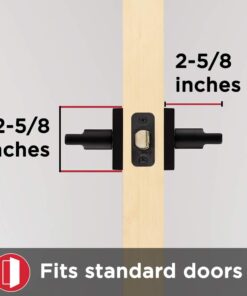Kwikset Satin Nickel 91540-001 Halifax Door Handle Lever with Modern Contemporary Slim Square Design for Home Hallway or Closet Passage Square Rose Old Version 26 51TWZhzJ5TL