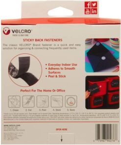 VELCRO Brand Tape, Black 15ft 18 51TZxx PvAL