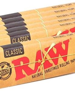 Raw Unrefined Classic 1.25 1 1/4 Size Cigarette Rolling Papers, 50 Count (Pack of 4) 19 51Tb3dBQEyL