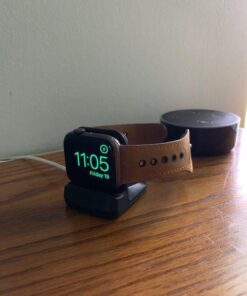 Spigen S350 Designed for Apple Watch Charger Stand Apple Watch Ultra 2/Apple Watch Ultra, Series 9/8/SE2/7/6/SE/5/4/3/2/1 49/45/44/42/41/40/38mm Durable TPU with Non-Slip Stable Base - Black 53 51TmYWIa ML