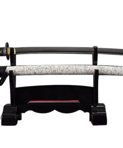 Alternative view of Handmade Sword 1045 Carbon Steel Hand Forged Samurai Katana Sword - Burgundy, Mother of Pearl Crane
