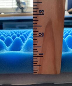 DMI Foam Mattress Topper, Egg Crate Foam Pad, Mattress Pad and Bed Topper for Support, Air Circulation, Pressure Relief and Weight Distribution, Hospital Size Mattress, 33 x 72 x 2,Blue 2 Inch 17 51U0mRl72RL