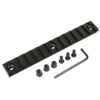 HooGou 13 Slot 5.25" Picatinny Weaver Rail Section for Keymod Handguard Mount Rail System Black (13 Slots)