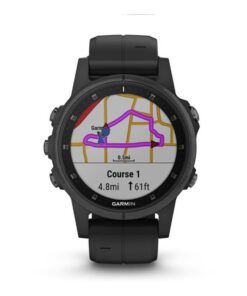 Alternative view of Garmin fenix 5s Plus, Smaller-Sized Multisport GPS Smartwatch, Features Color Topo Maps, Heart Rate Monitoring, Music and Contactless Payment, Black