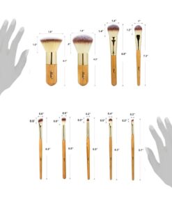Matto Makeup Brushes 9-Piece Makeup Brush Set Foundation Brush with Travel Makeup Bag 31 51ULHpRFwL