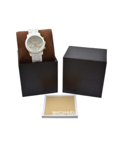 Michael Kors MK5145 Women's Two Tone Stainless Steel Quartz Chronograph White Dial Watch 18 51UNfeGB5xL