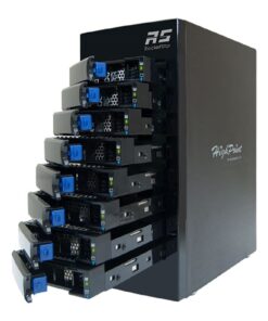 Alternative view of RocketStor 6418TS - 8-Bay Q-SATA Turbo RAID Tower Enclosure Mini-SAS Turbo RAID Enclosure