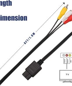 AV Audio / Video Cable Compatible with Nintendo Gamecube 9 51UcIeQY6dL