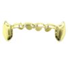 TSANLY 24K Gold Plated Grillz Bottom Vampire Fangs Grill Hip Hop Teeth Caps + Extra Molding Bars + Microfiber Cloth 36 51UcSsUjvlL