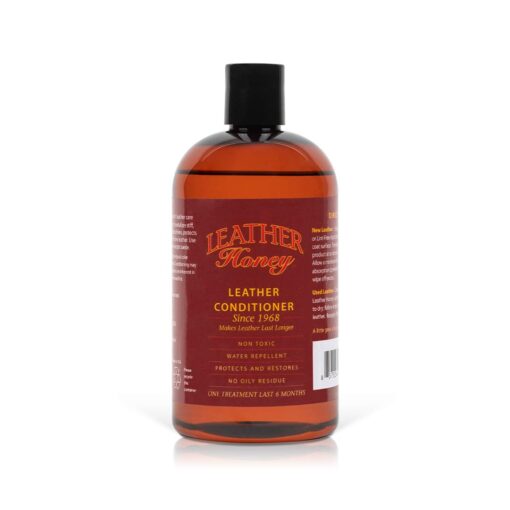 Leather Honey Leather Conditioner, Best Leather Conditioner Since 1968. for Use on Leather Apparel, Furniture, Auto Interiors, Shoes, Bags and Accessories. Non-Toxic and Made in The USA! 16 Fl Oz (Pack of 1)