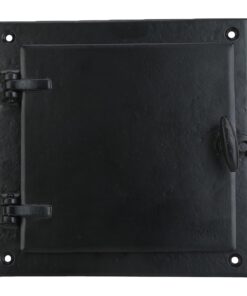 A29 Hardware 8 1/2 x 8 1/2 Inch Cast Iron Speakeasy Door Grill/Grille with Viewing Door, Black Powder Coat Finish, Large Size Large_Black 23 51UgBjMvYoL