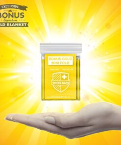 Swiss Safe Emergency Mylar Thermal Blankets + Bonus Gold Foil Space Blanket. Designed for NASA, Outdoors, Survival, First Aid, Double-Sided Black and Gold, 4 Pack Double Color Sides: Matte Black & Gold 9 51UigHXXoXL