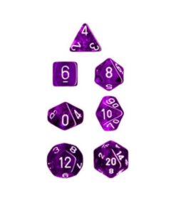 Chessex Polyhedral 7-Die Translucent Dice Set - Purple