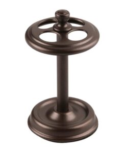 iDesign Metal Toothbrush Holder Cup for Bathroom Organization, The York Collection, 3.25" x 3.25" x 5.75", Bronze 11 51UpBnjqIVL