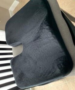 Kieba Coccyx Seat Cushion, Cool Gel Memory Foam Large Orthopedic Tailbone Pillow for Sciatica, Back, and Tailbone Pain (Black) Black 28 51UpBpziiNL