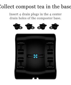 The Most Beautiful Composter in The World in Black, Made in America, Food Safe, BPA and Rust Free, No Assembly Required, Envirocycle Composting Tumbler Bin and Compost Tea Maker … 35 US Gallon 29 51Urg6RmERL