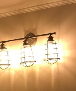 Design House 519728 Ajax 3 Light Vanity Light, Galvanized Steel Finish 56 51UsGEM1vL