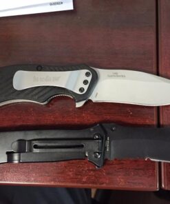 Kershaw Clash Pocketknife, 3" 8Cr13MoV Steel Drop Point Blade, Assisted One-Handed Flipper Opening, Folding Utility EDC 55 51UtFIzfgL