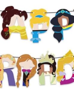 Princess Balloons for Birthday Party - Princess Birthday Decorations for Girls - Princess Party Decorations Birthday Balloons - Happy Birthday Princess Banner - Bundled by Jolly Jon 20 51UtiFK88NL