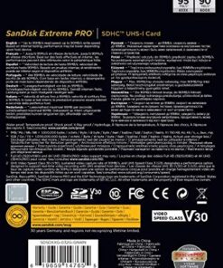 SanDisk Extreme Pro 32GB SDHC UHS-I Card (SDSDXXG-032G-GN4IN) 24 51V WHdyxXL