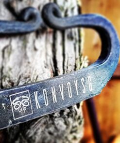 KonvoySG Flint and a Steel Striker Made from Carbon Steel Traditional Hand Forged Fire Starter Comes with English Flint Stone and Emergency Tinder Jute Carry Bag 21 51V0lFGriL