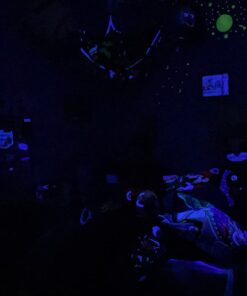 SLEEKLIGHTING 23 Watt T2 Black Light Spiral CFL Light Bulb, UL Approved- Blacklight Bulbs for Parties 120V, E26 Medium Base-Energy Saver (Pack of 4) 28 51V34yKe8oL