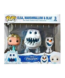 Funko Disney Frozen POP! Movies Elsa, Marshmallow & Olaf Vinyl Figures #82