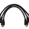 Your Cable Store 1 Foot HDMI 2.0 HDTV Cable Gold Plated 28 AWG 3 Pack 1 Ft 3 Pack 14 51VO5huc41L
