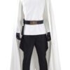 Mens Battle Uniform Cosplay White Cloak Full Set Hallowee Costume - US Size Man-XXXL
