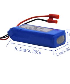 Blomiky 2 Pack 7.4V 2000mAh Lipo Battery Banana Connecdtor Plug and Charger Replacement for DRC-446 and S yma X8C X8W Quadcopter X8C Battery 2 12 51VRuTpw0LS