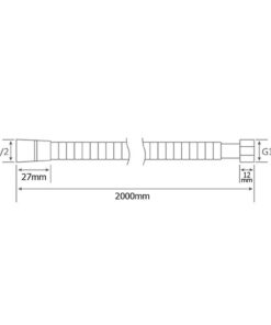 KES I3200-7 Extended Length Replacement 79-Inch Stainless Steel Interlock Handheld Shower Hose, Oil Rubbed Bronze 12 51VTxIHkeL