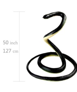 Alternative view of NAKIMO Realistic Rubber Fake Snake Toy 50 Inch Mamba for Garden Props and Practical Joke