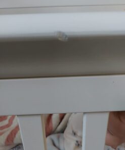 Dream On Me Aden 4-in-1 Convertible Mini Crib In White, Greenguard Gold Certified, Non-Toxic Finish, New Zealand Pinewood, With 3 Mattress Height Settings 32 51VWBg2eShL