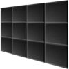 Mybecca 12 Pack Bevel Square Acoustic Foam Panel Bevel Tiles Soundproofing Wall 12 x 12 x 1 inch, Made in the USA - Color: Charcoal 27 51VeSpSlUL