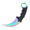 F-FORCE Stainless Steel Tactical Karambit Hawkbill Knife with Sheath and Cord (Colorful) 3 51VhaHhEGOL