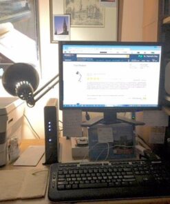 Globe Electric 56963 32" Multi-Joint Desk Lamp with Metal Clamp, Black, LED Bulb Included, On/Off Rotary Switch on Shade, Partially Adjustable Swing Arm, Home Essentials, Reading Light, Office Décor 31.5 inches 34 51VnqVbxG7L