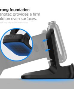 Spigen S350 Designed for Apple Watch Charger Stand Apple Watch Ultra 2/Apple Watch Ultra, Series 9/8/SE2/7/6/SE/5/4/3/2/1 49/45/44/42/41/40/38mm Durable TPU with Non-Slip Stable Base - Black 47 51VruHWqEPL