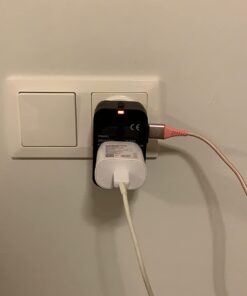 Travel Adapter, JOOMFEEN Worldwide All in One Universal Power Wall Charger AC Power Plug Adapter with Dual USB Charging Ports for USA EU UK AUS Cell Phone Laptop (Black) Black 52 51VwL2Ted L