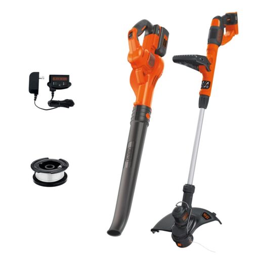 BLACK+DECKER 40V Max Cordless Sweeper & String Trimmer Combo Kit (LCC340C) 20V Sweeper & String Trimmer Combo Kit