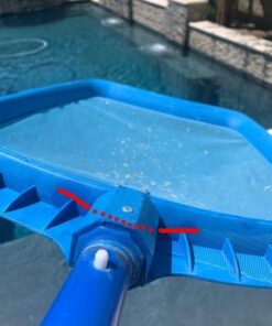 Swimline 8039 Premium Extra Strong Leaf Skimmer Net Head Cleaner for Swimming Pool Spa Fountain Pond Hot Tub Leaves Bugs Debris Fine Cleaning Maintenance, Heavy Duty Large, Blue Premium (Molded) 31 51W5Uf3qJ6L