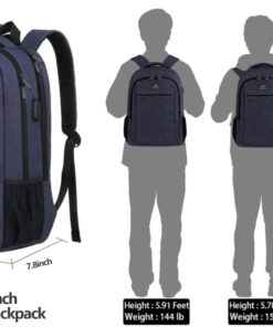 MATEIN Laptop Backpack,Slim Travel Backpack with Laptop Compartment for Men Women,College Daypack Gift Computer Bag fits 15.6 Inch Notebook, Blue 44 51W5i3ExmVL
