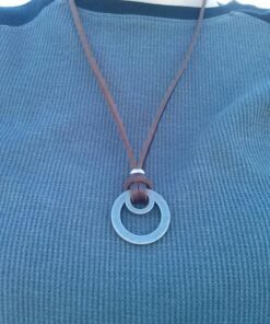 FIBO STEEL Alloy Vinatge Pendant Necklace for Men Leather Chain Adjustable 2 Pcs a Set 50 51W7gHqW 0L