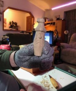 NoCry Heavy Duty Cut Resistant Work Gloves — Durable Cut Resistant Gloves with Grip Dots, Level 5 Cutting Gloves for Chefs, Perfect Wood Carving Gloves, Anti Cut Gloves for Glass Handling, Chef Gloves Medium Reinforced Grip Dot White 24 51W8FdhDSTL